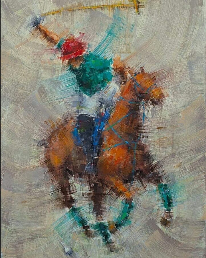 Zahid Saleem polo artwork on Instagram — post 4