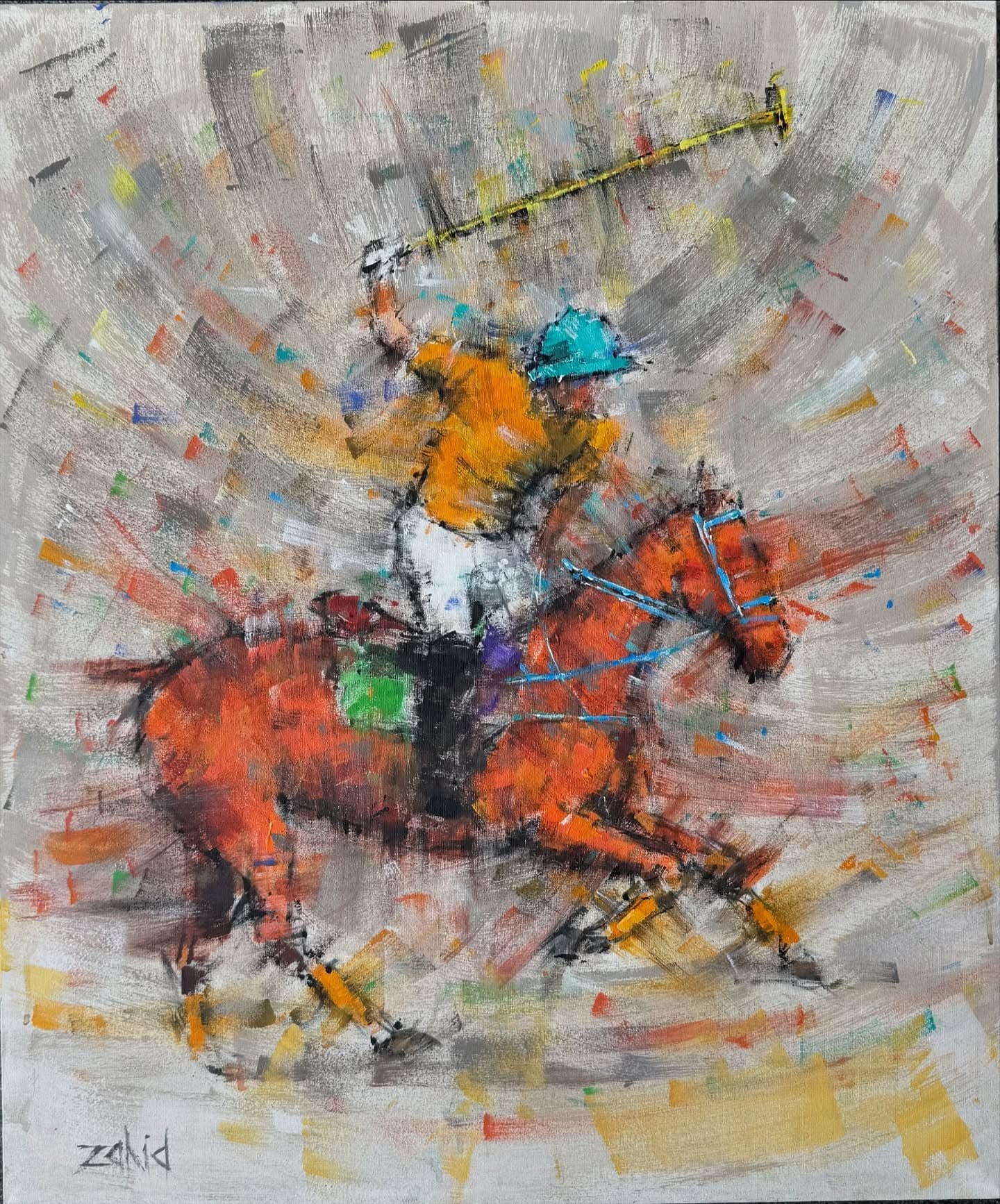 Zahid Saleem polo artwork on Instagram — post 1